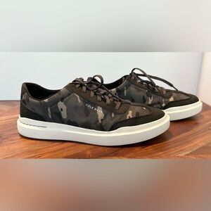 Cole Haan Shoes Men 11 M GrandPrø Rally Canvas T-Toe Sneaker Camo C37171